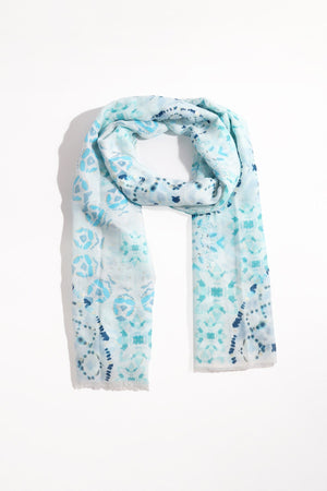 Carraig Donn Blue Abstract Animal Print Scarf