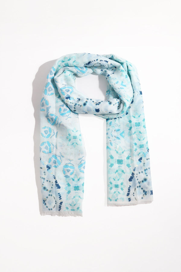 Carraig Donn Blue Abstract Animal Print Scarf