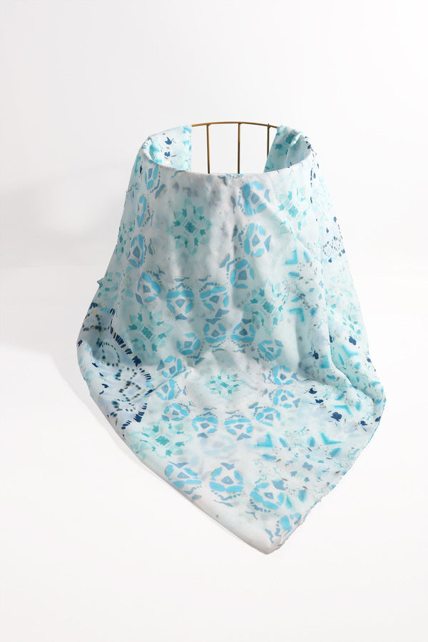 Carraig Donn Blue Abstract Animal Print Scarf