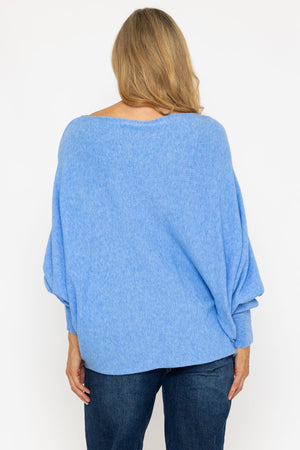 Carraig Donn Blue Batwing Knit Jumper