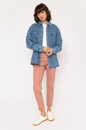 Carraig Donn Blue Denim Cotton Shirt