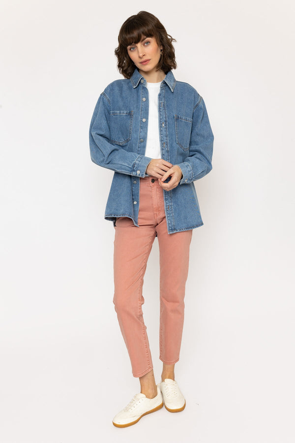 Carraig Donn Blue Denim Cotton Shirt
