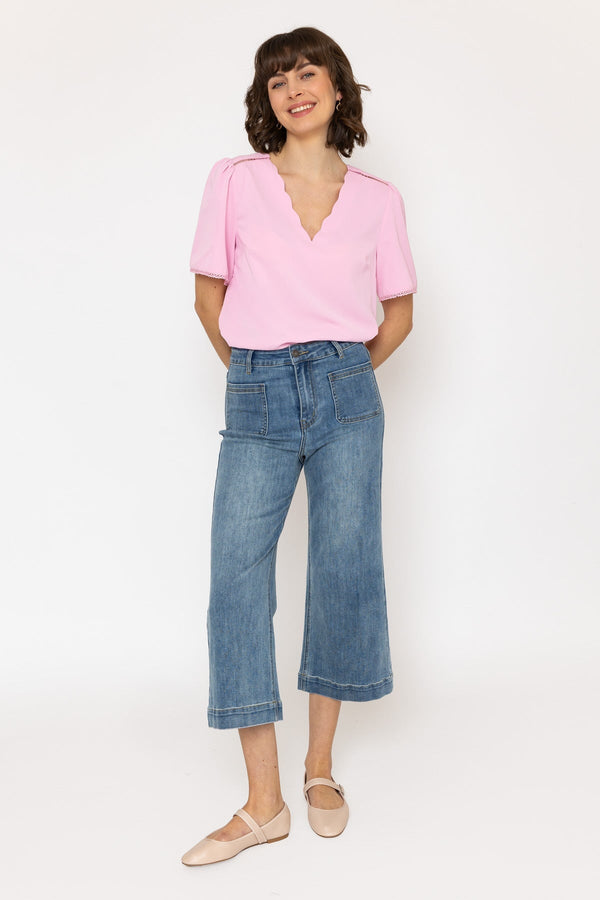 Carraig Donn Blue Denim Jeans with Front Pockets