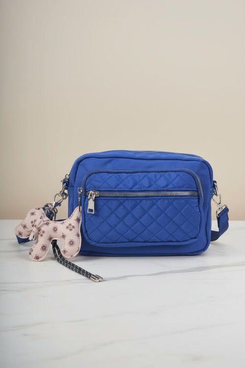 Blue Dog Charm Camera Bag