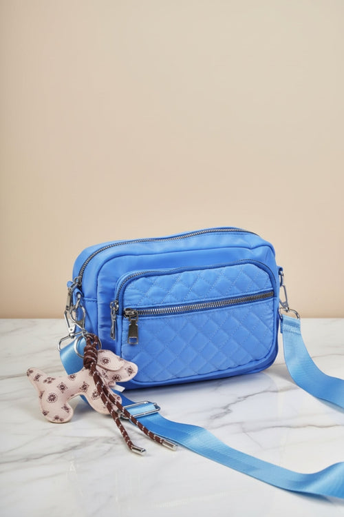 Blue Dog Charm Camera Bag