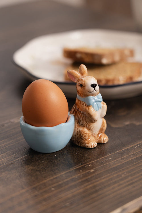 Blue Easter Bunny Egg Cup Holder