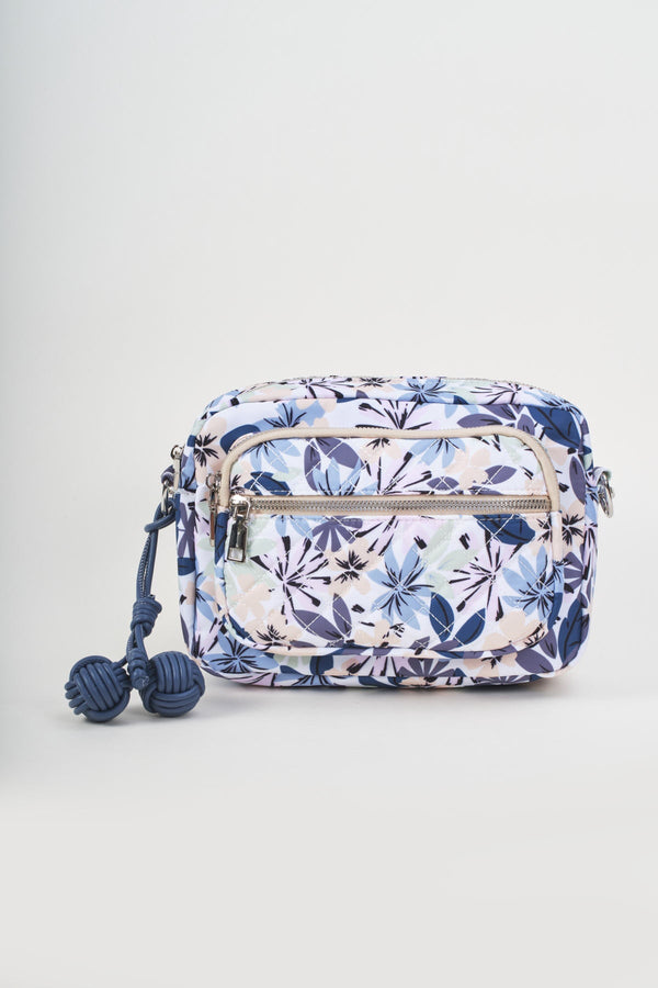 Carraig Donn Blue Floral Print Charm Camera Bag