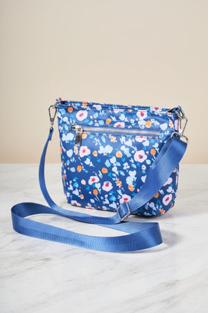 Carraig Donn Blue Floral Printed Crossbody Bag