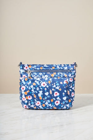 Carraig Donn Blue Floral Printed Crossbody Bag