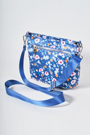 Carraig Donn Blue Floral Printed Crossbody Bag