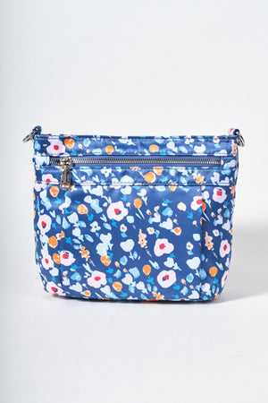Carraig Donn Blue Floral Printed Crossbody Bag