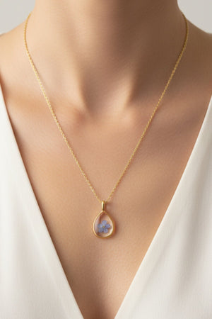 Carraig Donn Blue Flower Embellished Necklace