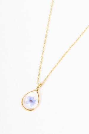 Carraig Donn Blue Flower Embellished Necklace