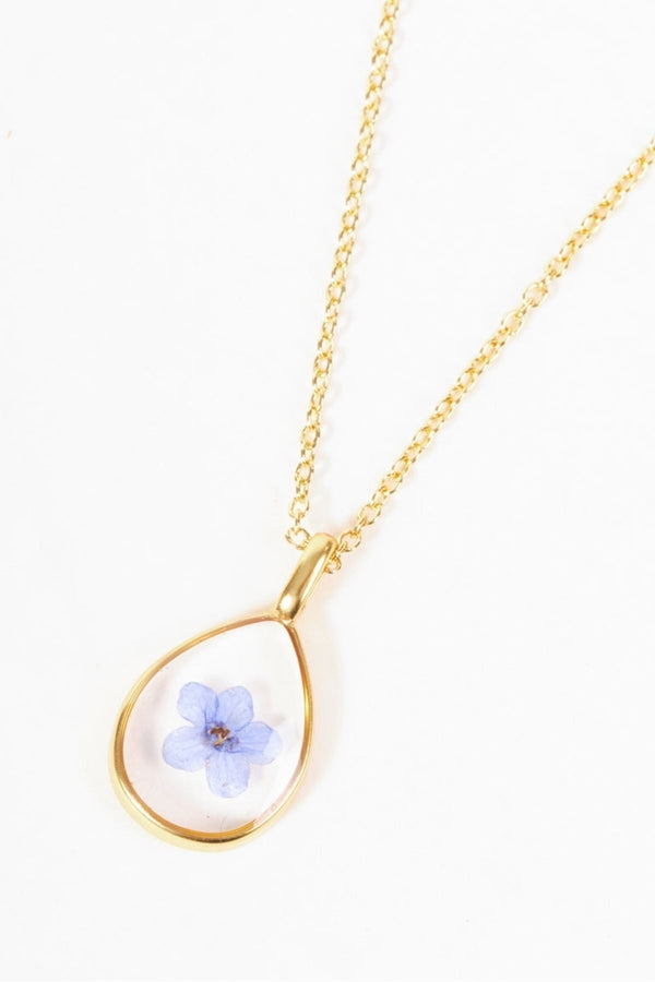 Carraig Donn Blue Flower Embellished Necklace