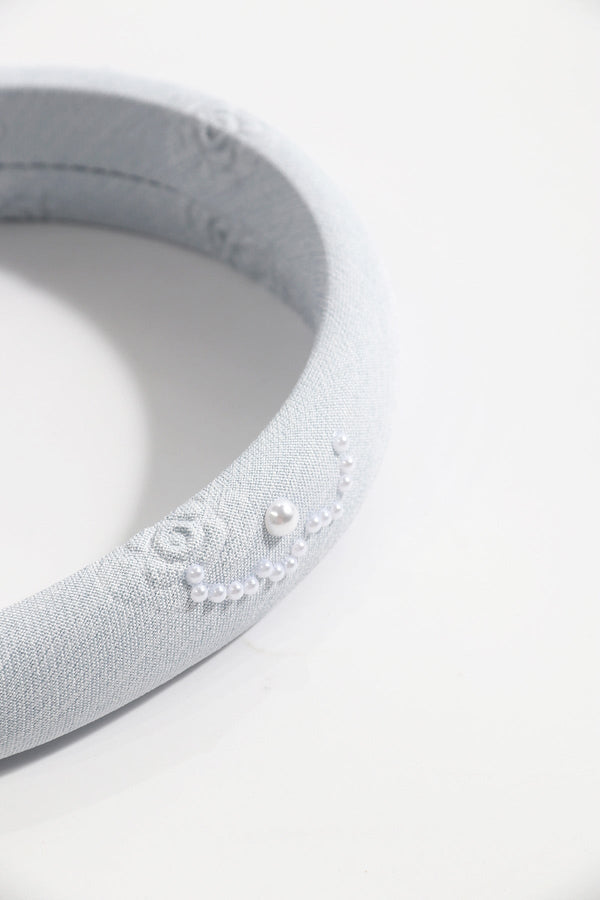 Carraig Donn Blue Flower Pearl Hairband