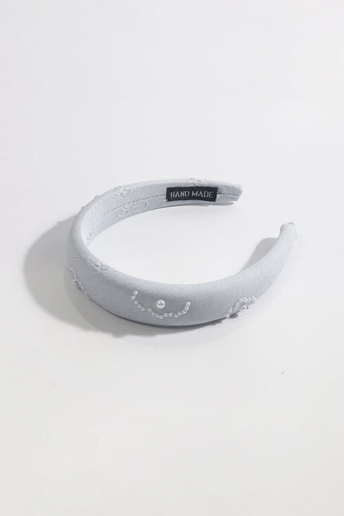 Carraig Donn Blue Flower Pearl Hairband