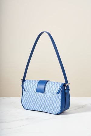 Carraig Donn Blue Geometric Print Shoulder Bag
