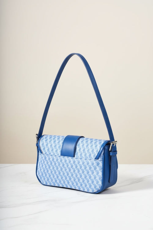 Carraig Donn Blue Geometric Print Shoulder Bag
