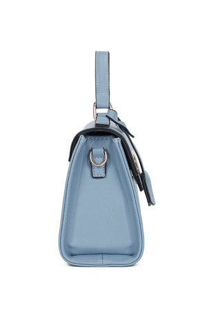 Carraig Donn Blue Grab Handle Flap Bag