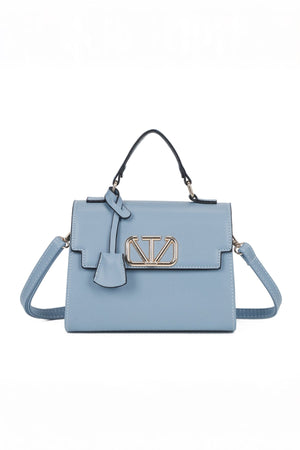 Carraig Donn Blue Grab Handle Flap Bag