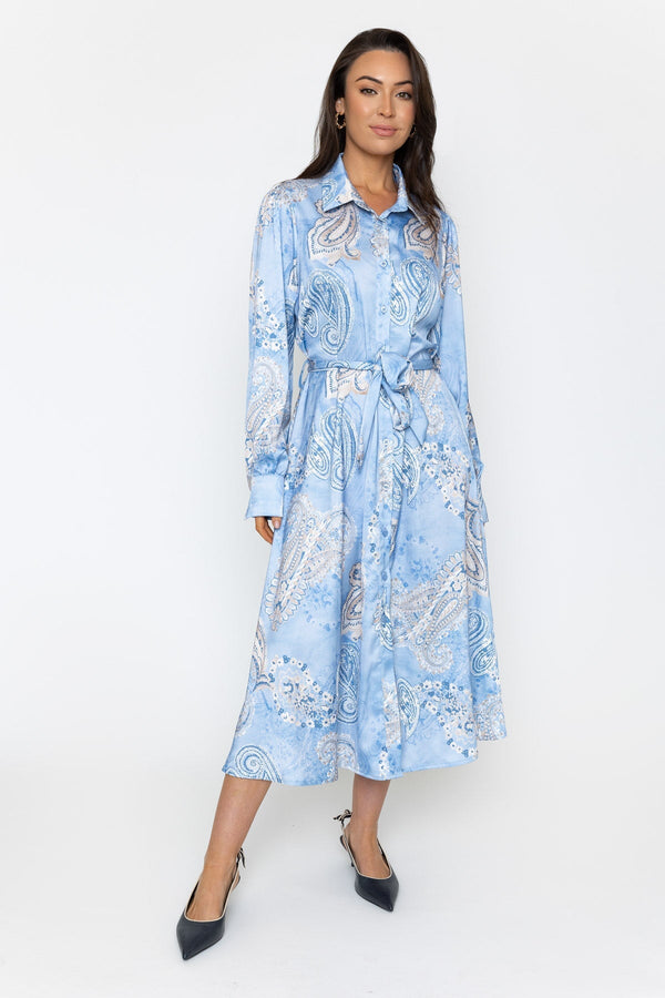 Blue Mary Midi Dress | Ladies Fashion | Carraig Donn