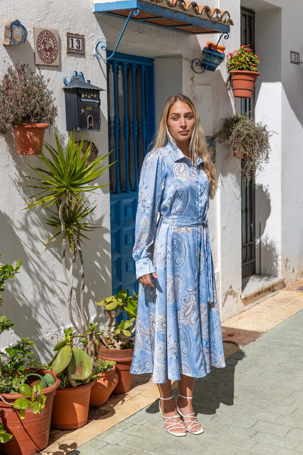 Carraig Donn Blue Mary Midi Dress