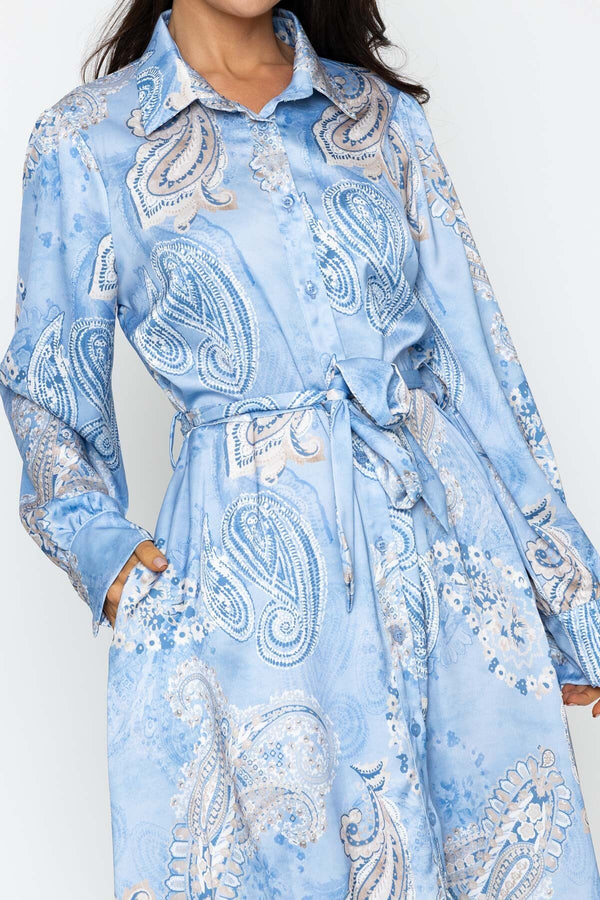 Carraig Donn Blue Mary Midi Dress
