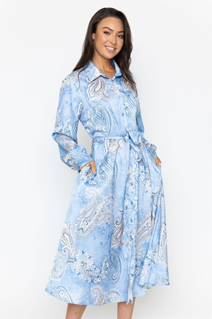 Carraig Donn Blue Mary Midi Dress