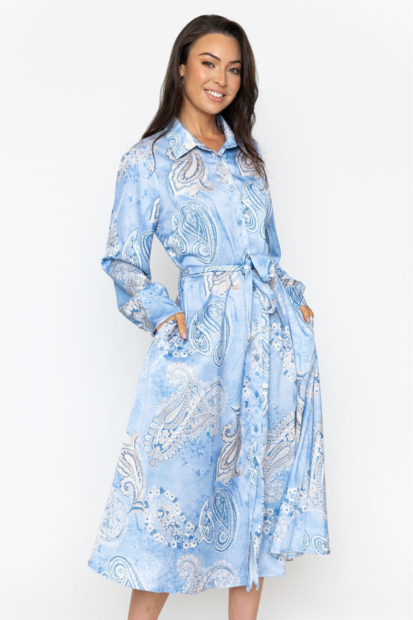 Carraig Donn Blue Mary Midi Dress