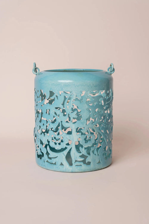 Blue Metal Lantern