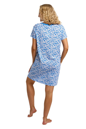 Carraig Donn Blue Palm Print Nightshirt
