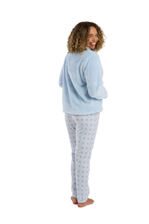 Carraig Donn Blue Print Fleece Pyjama Set