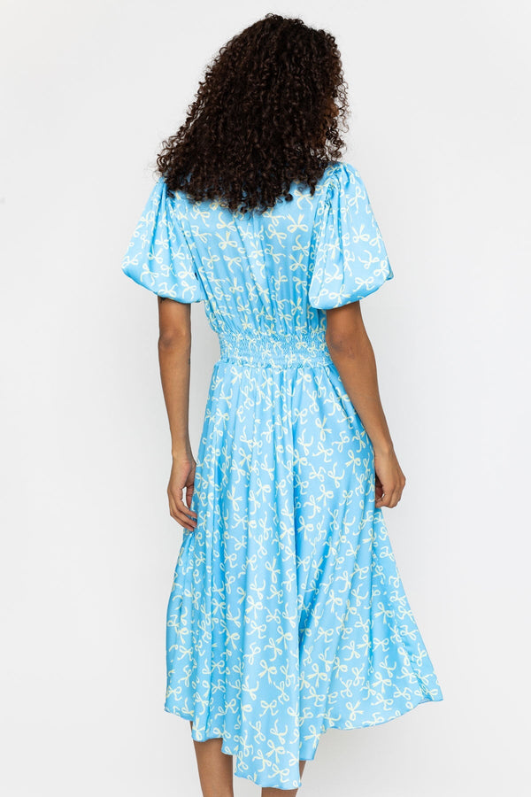 Carraig Donn Blue Print Jade Midi Dress