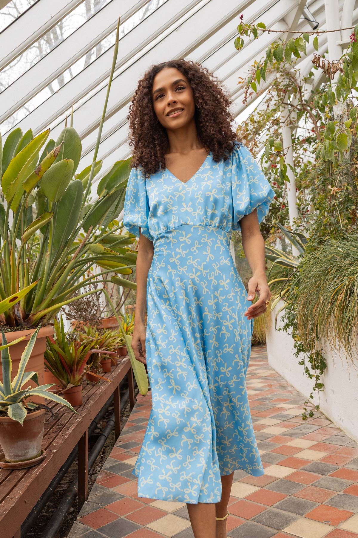 Blue Print Jade Midi Dress | Ladies Fashion | Carraig Donn
