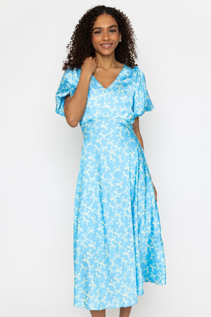 Carraig Donn Blue Print Jade Midi Dress