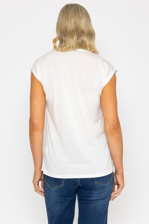 Carraig Donn Blue Printed Jersey Top