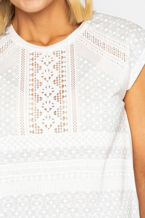Carraig Donn Blue Printed Jersey Top