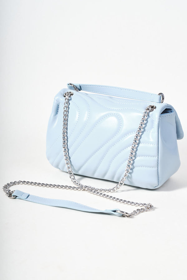 Carraig Donn Blue Quilted Shoulder Bag