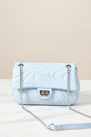 Carraig Donn Blue Quilted Shoulder Bag