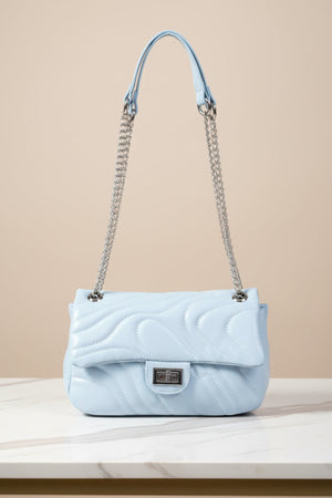 Carraig Donn Blue Quilted Shoulder Bag