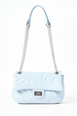 Carraig Donn Blue Quilted Shoulder Bag