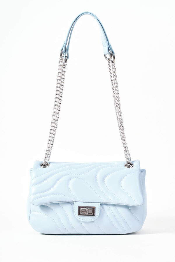 Carraig Donn Blue Quilted Shoulder Bag