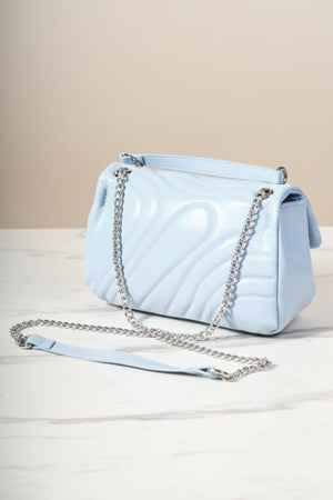 Carraig Donn Blue Quilted Shoulder Bag