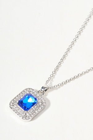 Carraig Donn Blue Sapphire And Silver Necklace