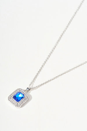 Carraig Donn Blue Sapphire And Silver Necklace