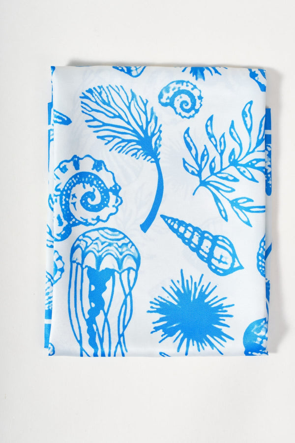 Carraig Donn Blue Shell Print Neckerchief