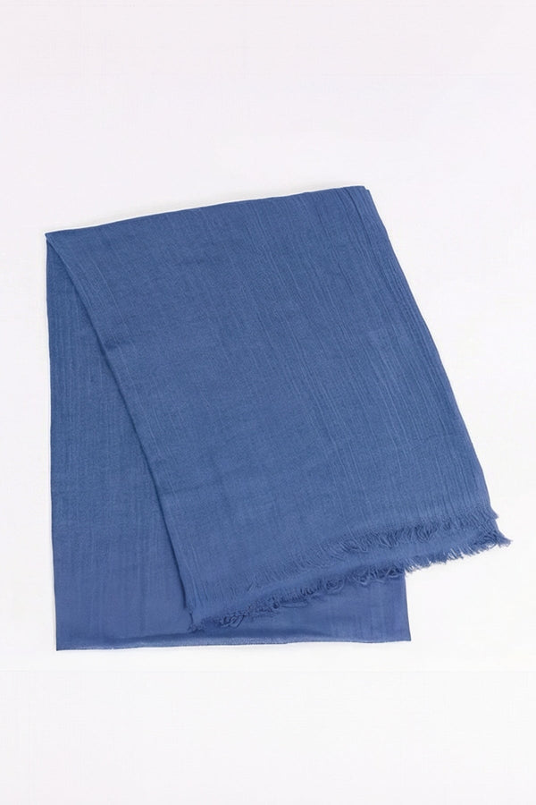 Carraig Donn Blue Soft Touch Cotton Blend Scarf