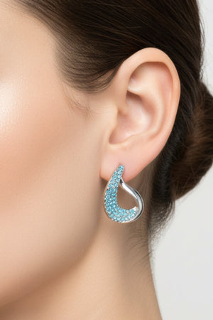 Carraig Donn Blue Stone Detail Earrings