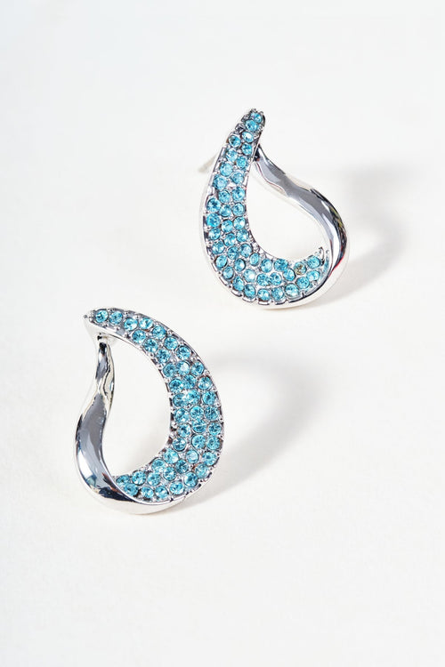 Carraig Donn Blue Stone Detail Earrings