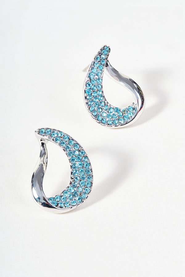 Carraig Donn Blue Stone Detail Earrings